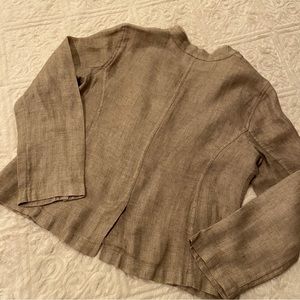 Vintage Eileen Fisher linen jacket. Size :M